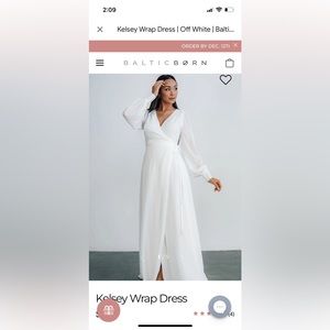 Baltic Born white wrap dress - boho